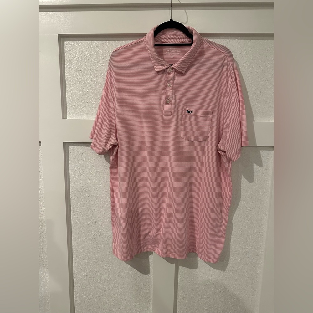 Men's Vineyard Vines Stripped Polo SZ -XL